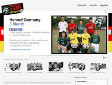 Tablet Screenshot of footballacademygermany.com